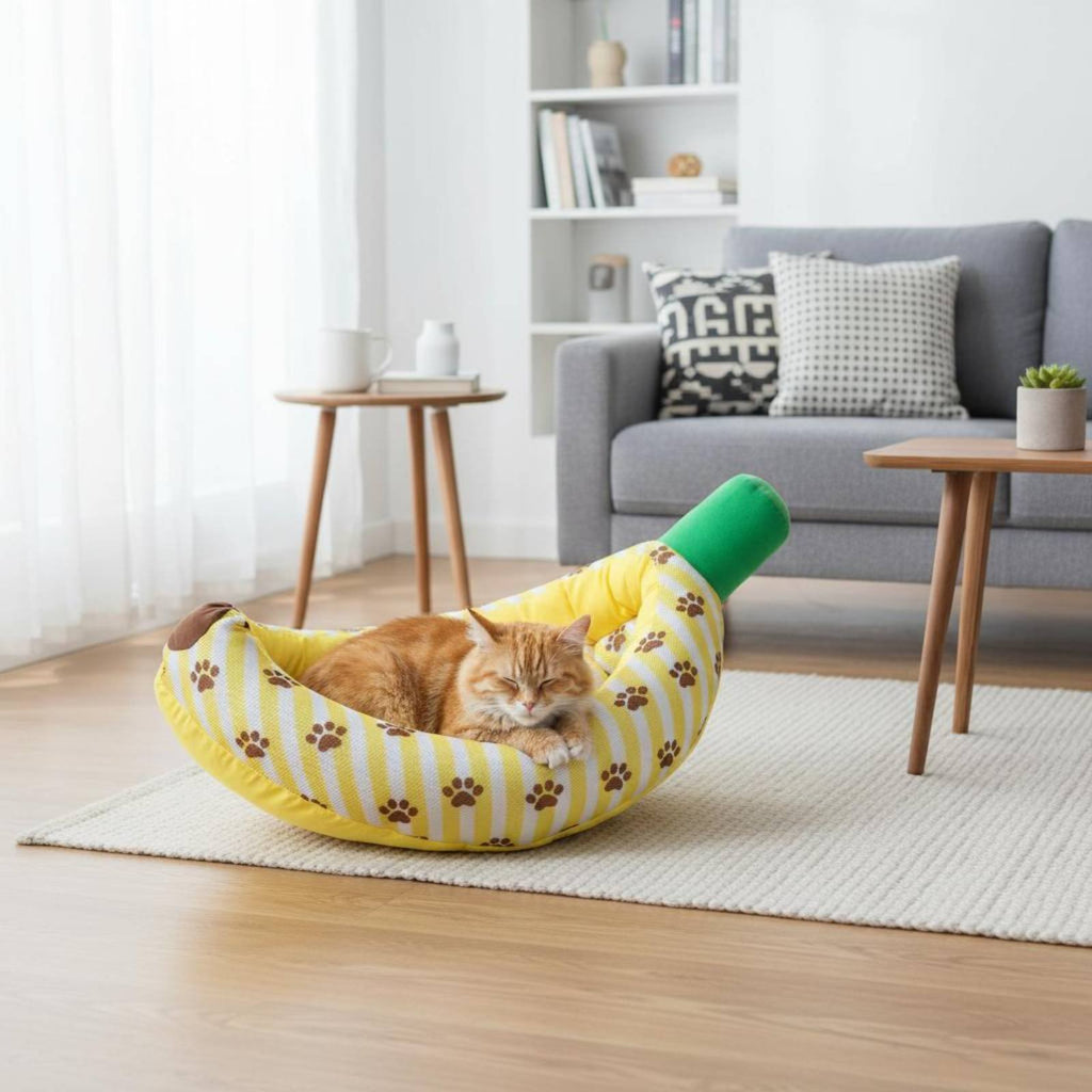 Banana Boat Bed Cooling Material Banana Dog Bed Breathable