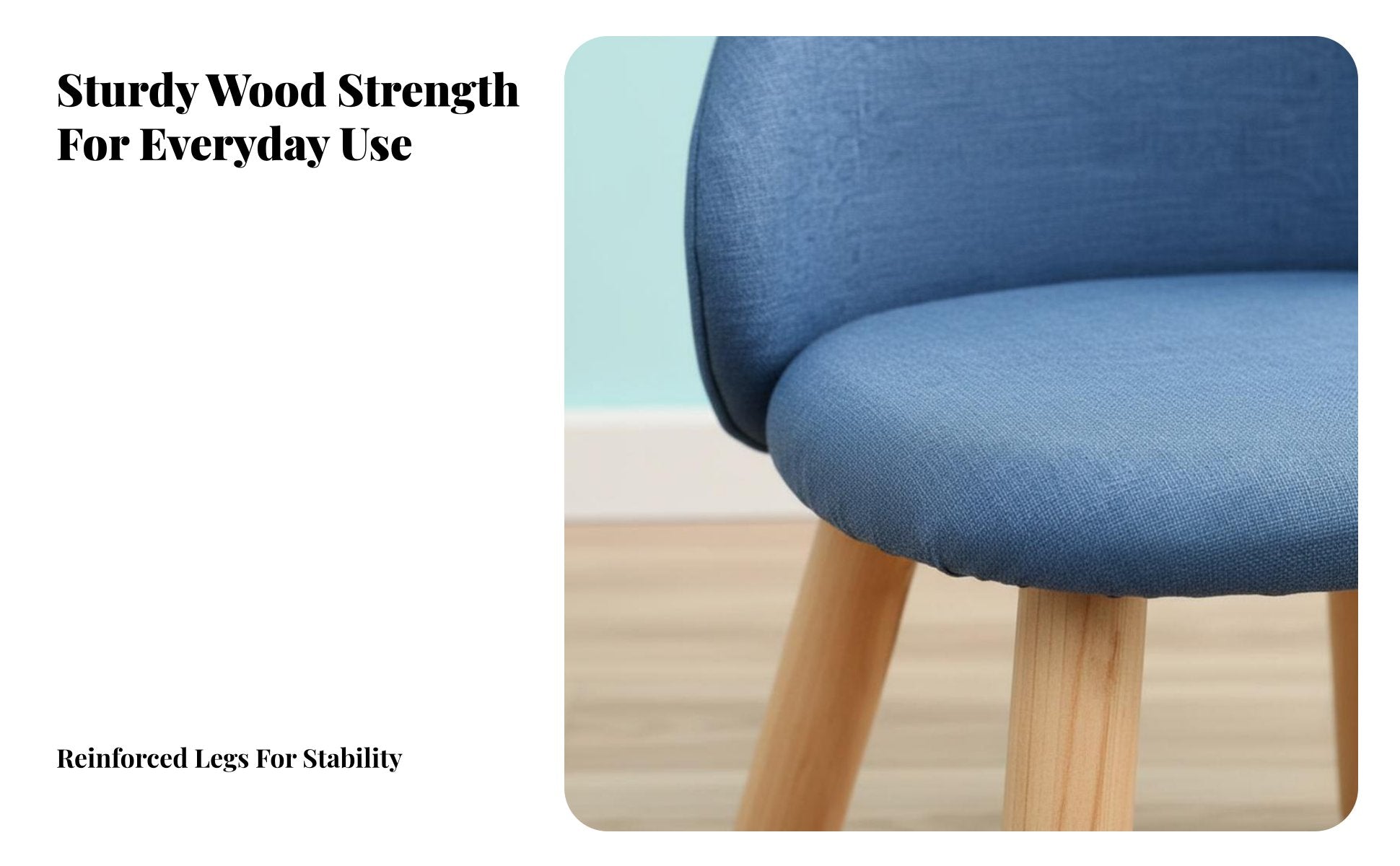 Upholstered Toddler Chair Lightweight children's Seat Portable for Living Room