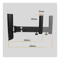 Speaker Wall Bracket Easy Installation Audio Accessory Universal Fit for KTV