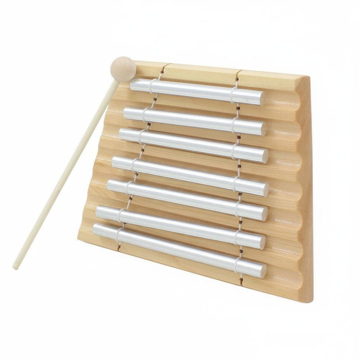 7 Tone Hand Chime Easy to Play Aluminum Tone Bar Clear Sound Educational Chime Bar for Beginners, Students, Classroom, Home Practice