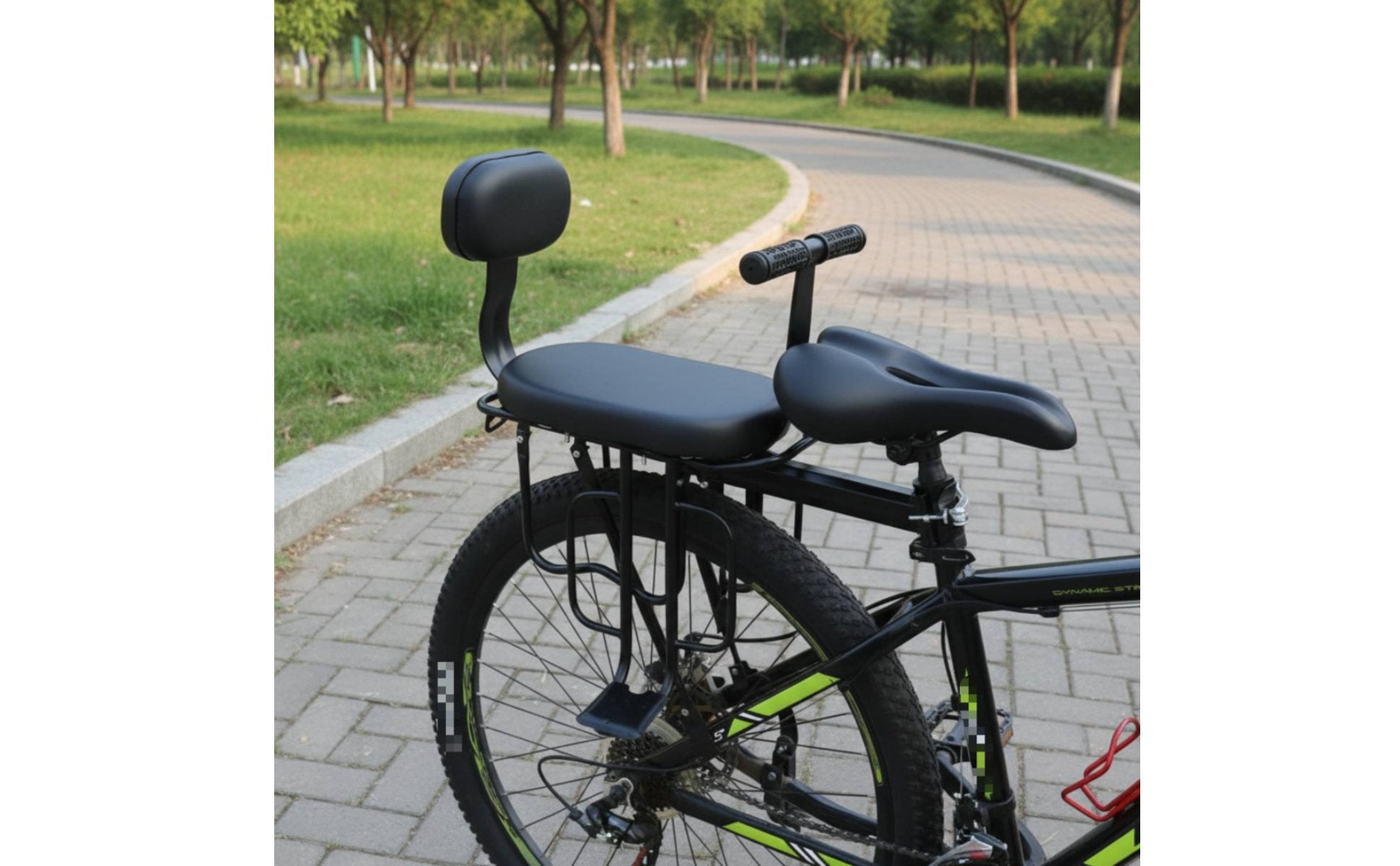 Rear Child Bike Seat Footrest Rear Mounted Child Seat Water Resistant for Kids