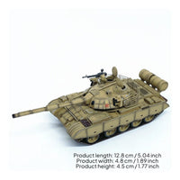 59D Battle Tank Model Detailed Finish Desert Armored Vehicle Model for Desk