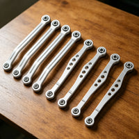 8 Pieces 1/16 Chassis Pull Rod Set Front Rear Link Rods Close Tolerance RC Damping System Arm Rods