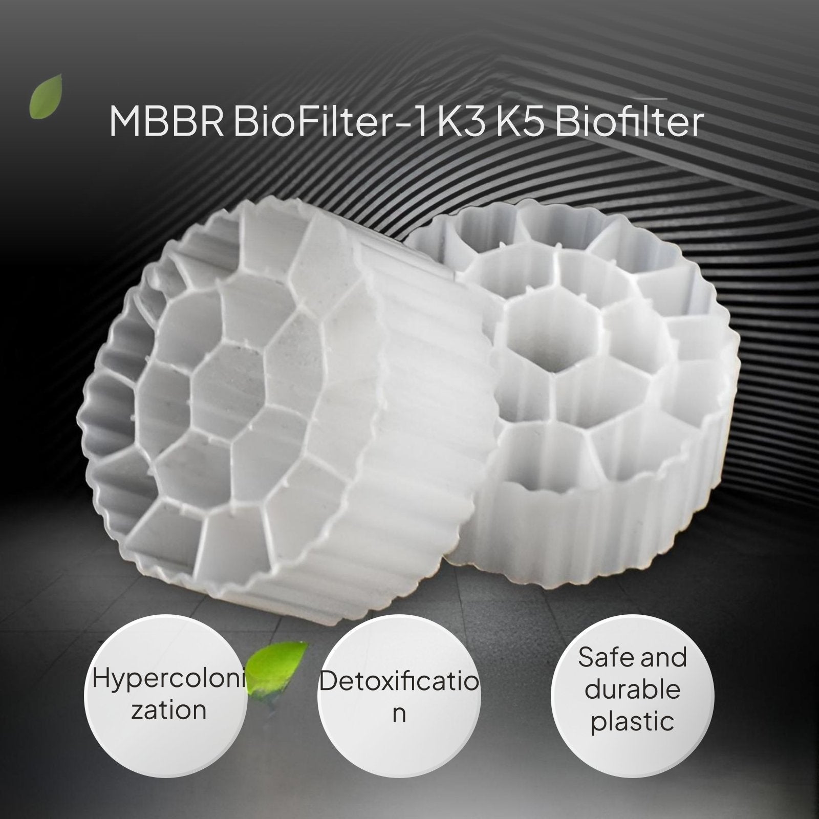 MBBR Biofilter Media High Surface Area MBBR Media Promotes Biofilm Growth Fluidized Bed Filler for Aquaculturists, Aquarium Hobbyists, Aquaculture