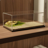 1/64 Scale Display Case High Clearness Desert Diorama Box Dustproof Sand Scene Model Vehicle Display for Hobbyists