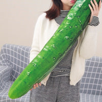 Cucumber Stuffed Toy Pillow Huggable Realistic Super Soft Funny Vegetable Stuffed Toy for Joke, Performance Prop, Sleeping