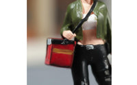 Food Delivery Person Figurine High Intricate Takeout Delivery Person Miniature