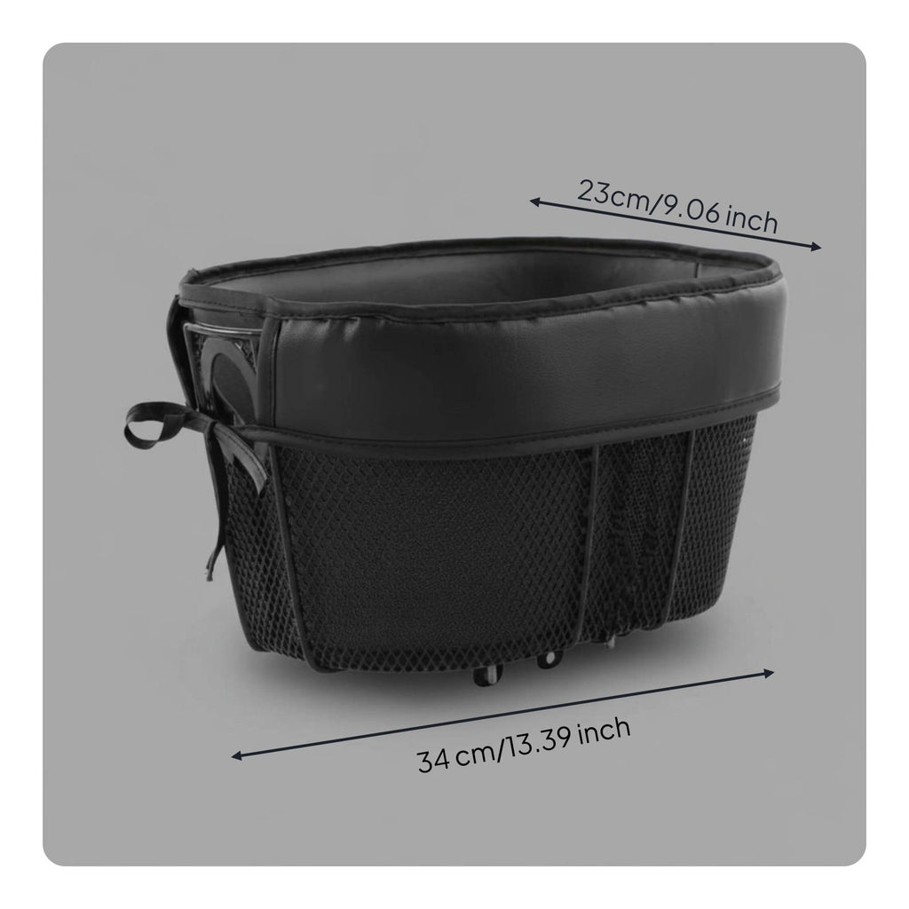 Bike Pet Basket Mesh Flank Cycle Dog Basket Safety Strap for Cycling