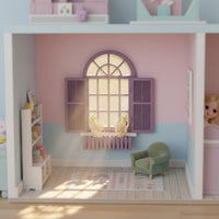 Miniature House Window Realistic Look Dollhouse Window Model Shutter Design