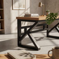 Computer Desk Thick Desktop Wood Computer Desk Sturdy Study Table for Students
