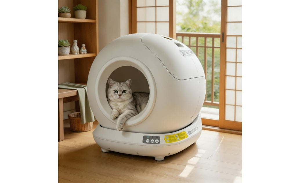 Electric Smart Litter Box with App Control Large Capacity Automatic Cat Litter Box Easy to Maintain Pet Supply Safe for Home, Apartment