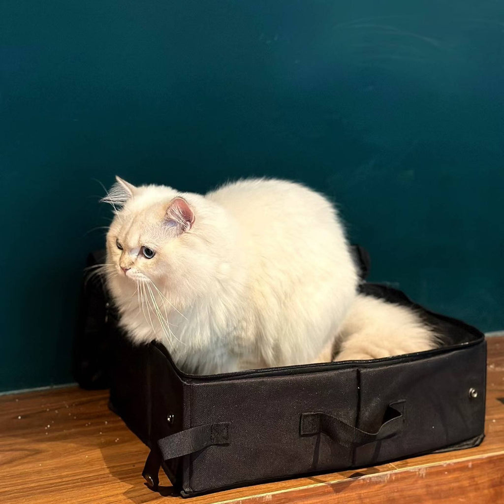 Foldable Pet Litter Box Oxford Cloth Waterproof Pet Litter Box Leak-Proof