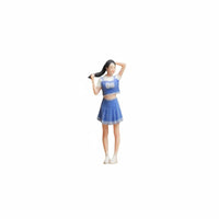 1/64 Cheerleader Figurine Handmade Craft Miniature Basketball Girl