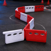 20 Pieces 1:24 Road Barrier Molded Road Barrier V-Pattern Texture Model Scenery for Diorama