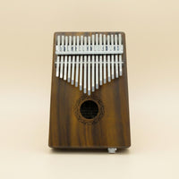Acacia Wood Kalimba Easy to Learn 17-Key Kalimba Gift Set for Travel, Beginners