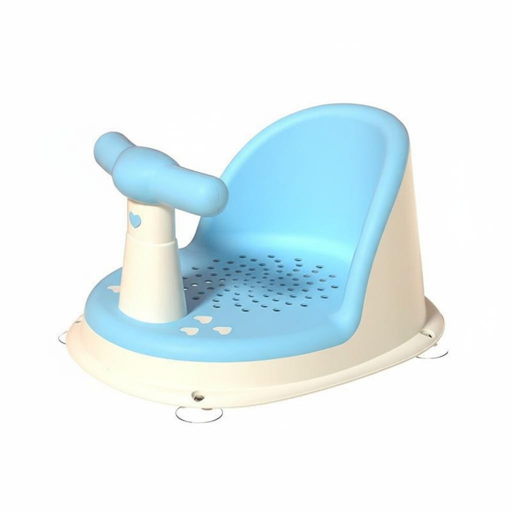 Baby Bath Seat Ergonomic Design Newborn Bath Support Detachable Handguard