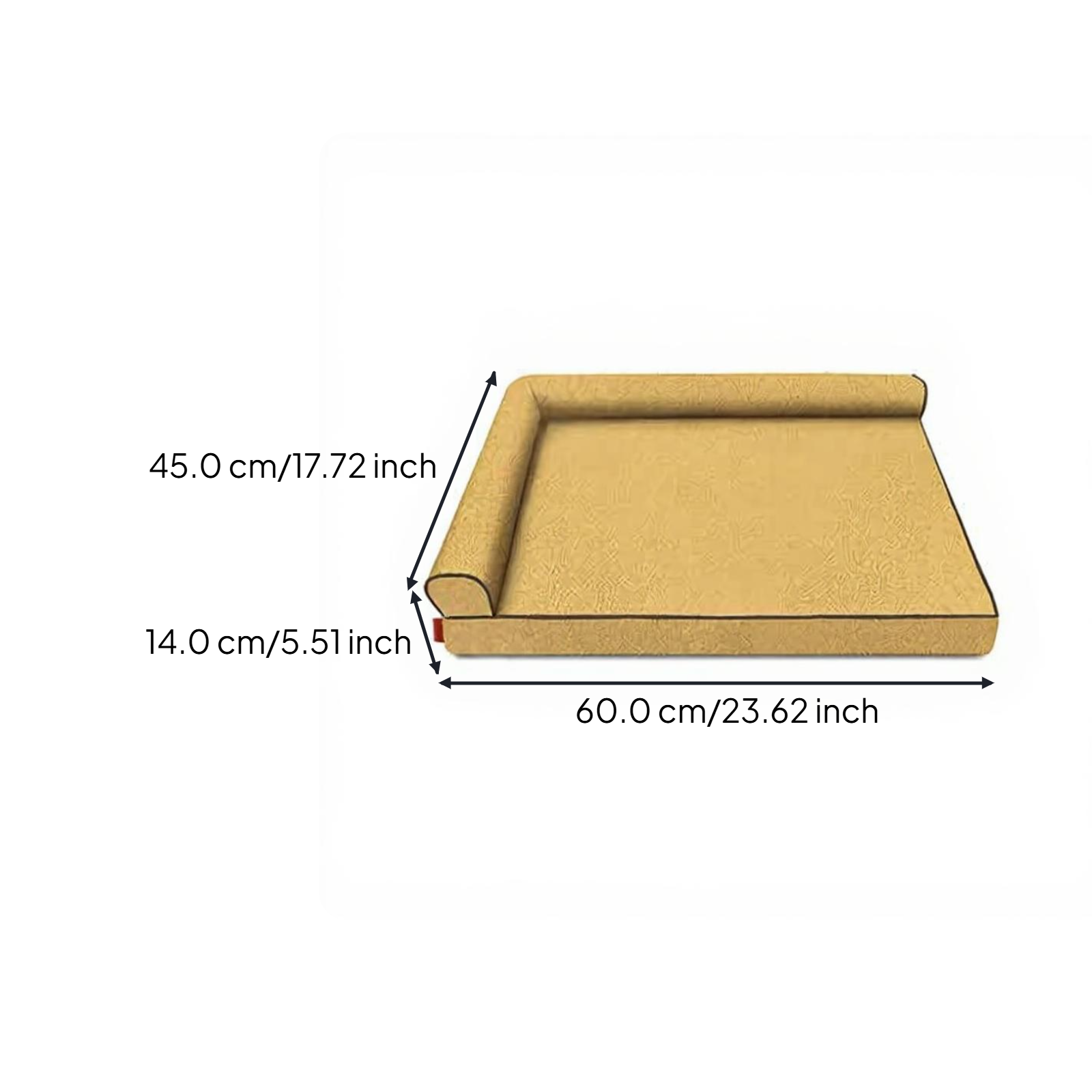 Orthopedic Dog Bed, L-Shaped Pet Sofa, Removable cleanable Cover, Supportive Foam, Large Dogs