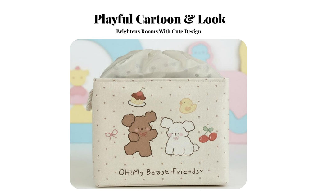 Creature Pattern textile Hamper Foldable Creaturetheir belongingsed textile Basket for kid's Room
