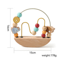 Bead Maze Toy Educational Montessori Bead Maze Color Learning for 1-3 Years Old