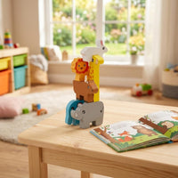 Creature Stacking Building Block Game Educational Learning Playset Painted