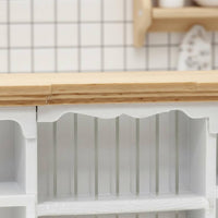 Dollhouse Wall Cupboard Handmade Dollhouse Kitchen Cabinet Realistic Design