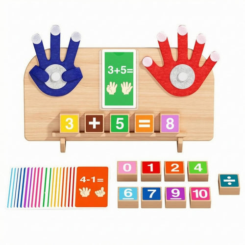 Wooden Math Learning Board Educational Addition Subtraction Board Early STEM
