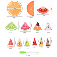 Fruit Fraction Math Toy Colorful Design Fraction Circle Puzzle Bright Colors for Instruction Time