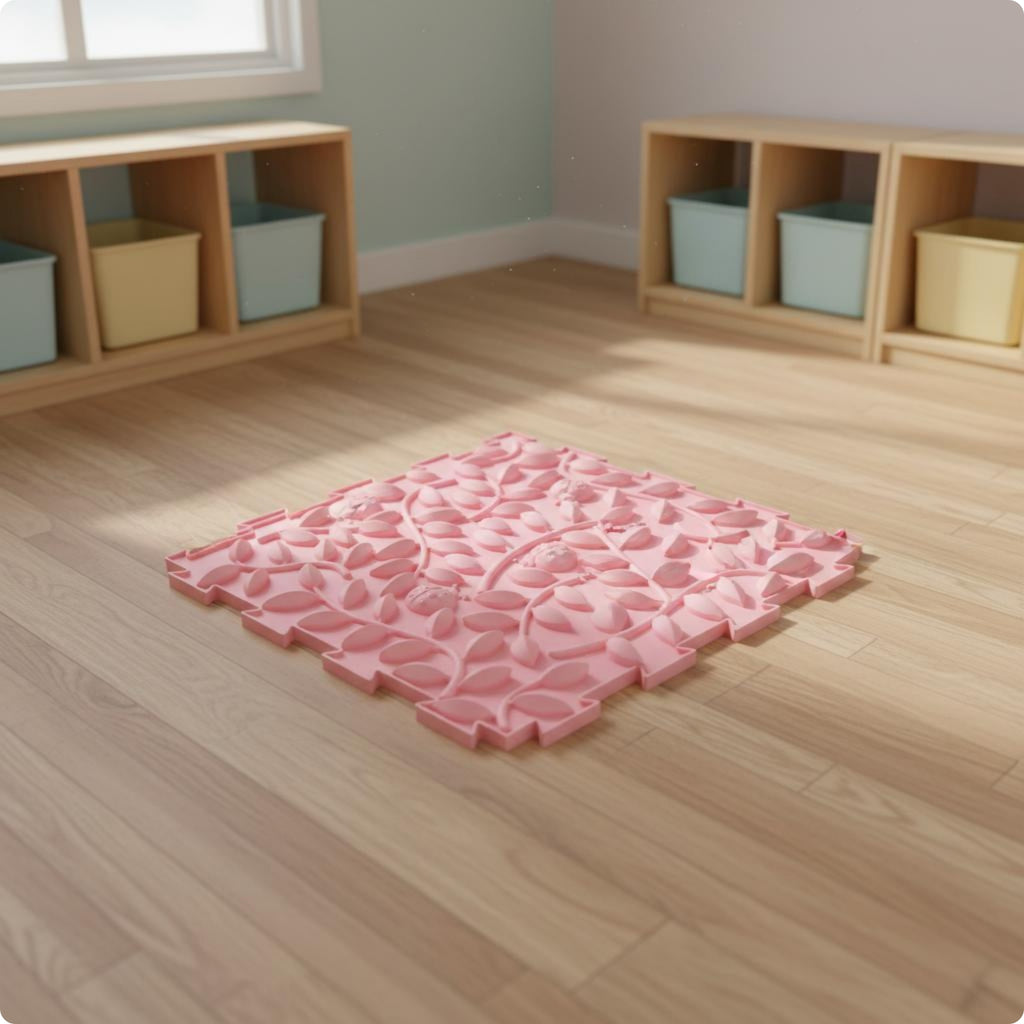 Textured Sensory Mat Long-Lasting Foot Massage Tile Bright Colors