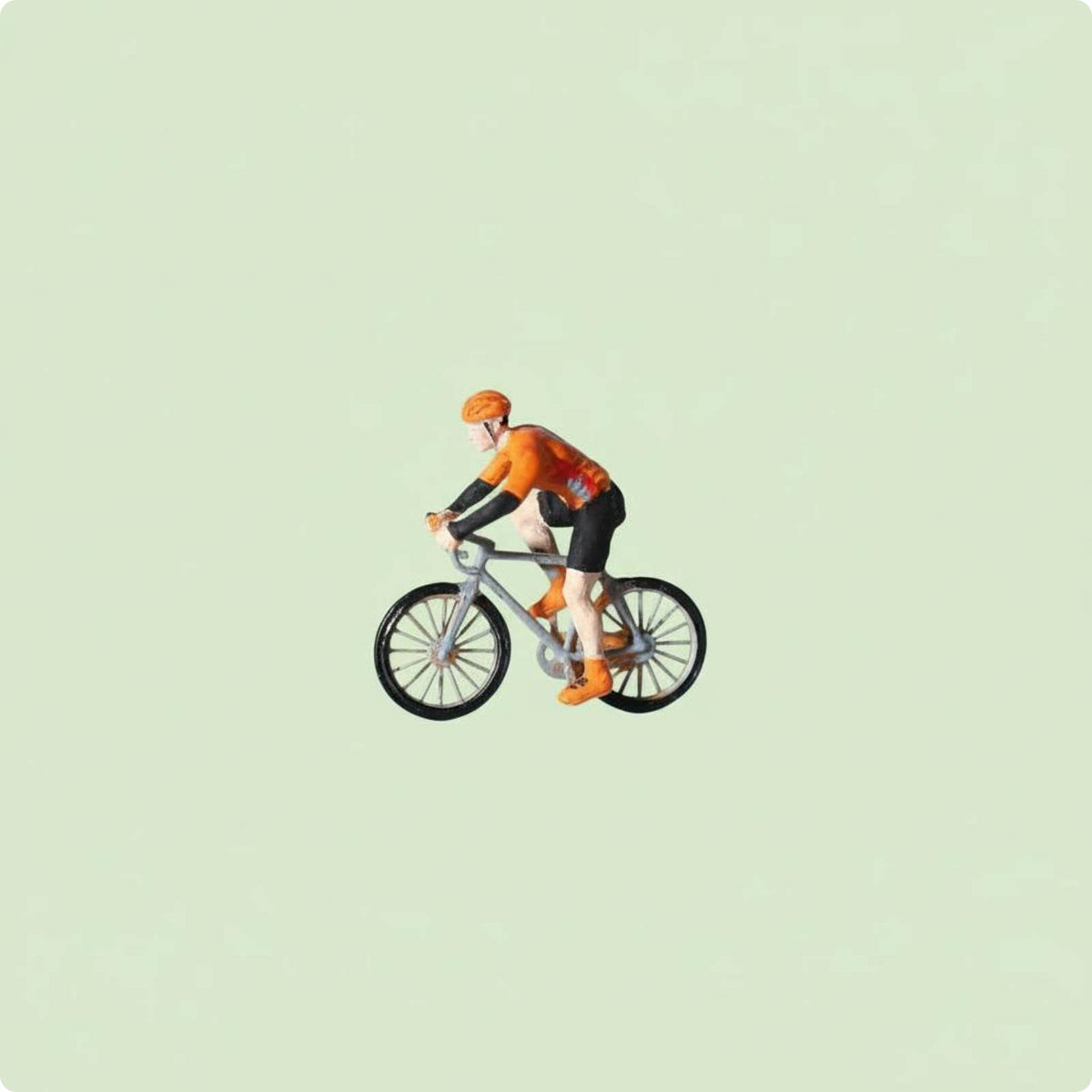 1/64 Cyclist Model Miniature Scene Decoration Mini Pedal Cycle Cyclist