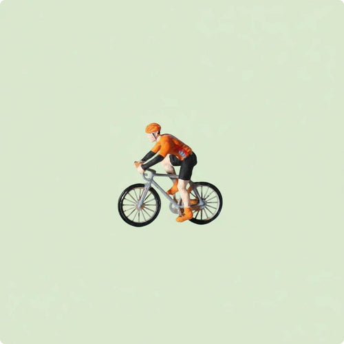 1/64 Cyclist Model Miniature Scene Decoration Mini Pedal Cycle Cyclist