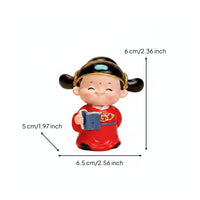 Scholar Figurine Motivational Study Luck Ornament Anti-Slip Base for Students