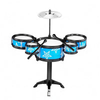 Jazz Drum Toy Kit Tripod Base Toy Jazz Drum Kit Star Pattern