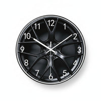 Precision Quartz Movement Wheel Hub Clock Black Dial Car Wheel Hub Clock
