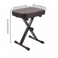Foldable Piano Bench Easy to Store Adjustable Piano Stool Portable Musical Equipment for Stage