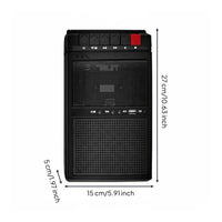 Retro Cassette Player Recorder Two-Way Power Supply Portable Tape Player Design