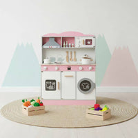 Wooden Play Kitchen Set Parent-Child Interaction Wooden Play Kitchen Colorful Children's Playthings for Kids
