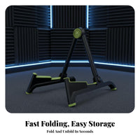 Foldable Guitar Stand Compact Folding Guitar Stand Lightweight for Traveling Artists, Beginners, Travel, Studio, Stage Performance