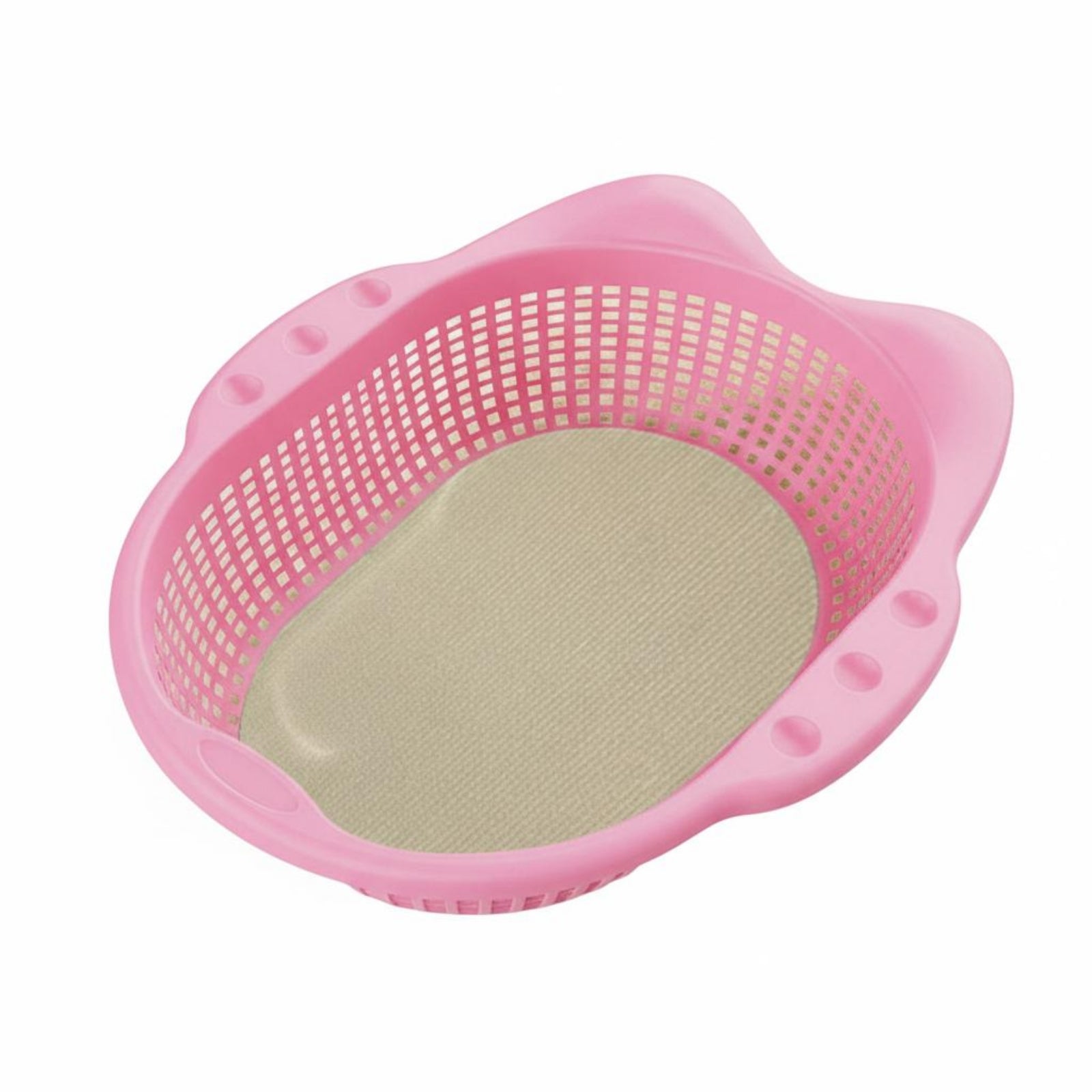 Perforated Cat Basket Bed Scratch-Resistant Cat Bed with Cushion Breathable Pet Bedding