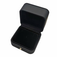 PU Leather Pin Box Elegant Design Commemorative Numismatic Display Case Secure Clasp Brooch Storage Box for Gift