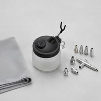 Airbrush Cleaning Jar Perforated Cap Airbrush Rinse Jar Mixing Palette Lid