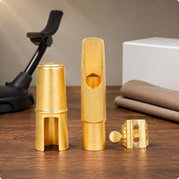 Altos Sax Embouchure Piece Set Metal Clamp Altos Saxophone Embouchure Piece Lightweight Saxophone Ligature for Carrying