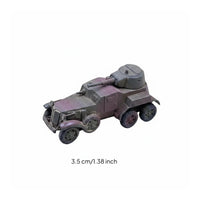 Soviet BA-10 Model Collectible BA-10 Armored Car for Display Shelf, Collectors