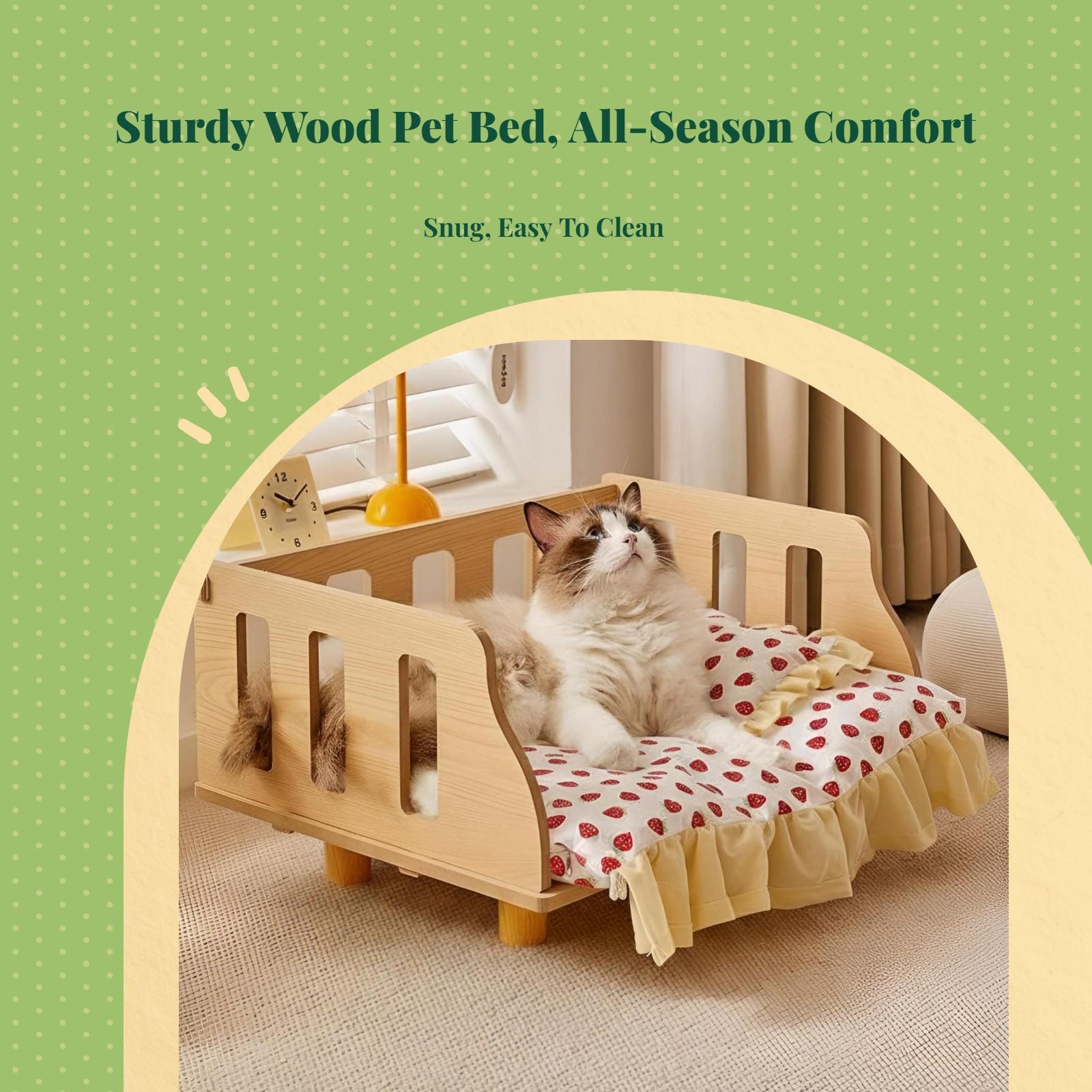 Removable cover pet bed