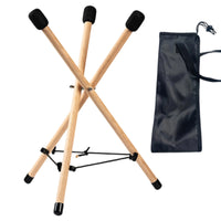 Folding Wooden Handpan Stand Stable Support Music Equipment Anti-Slip Feet
