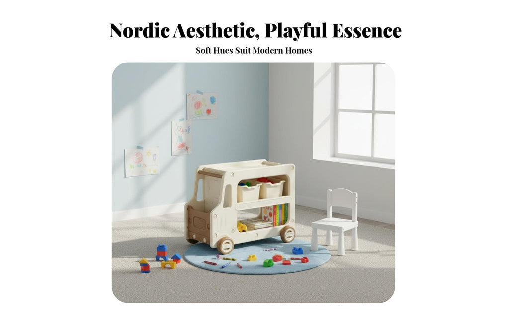 Rolling Changing Table Multi-Functional Storage Trolley Mobile with Wheels