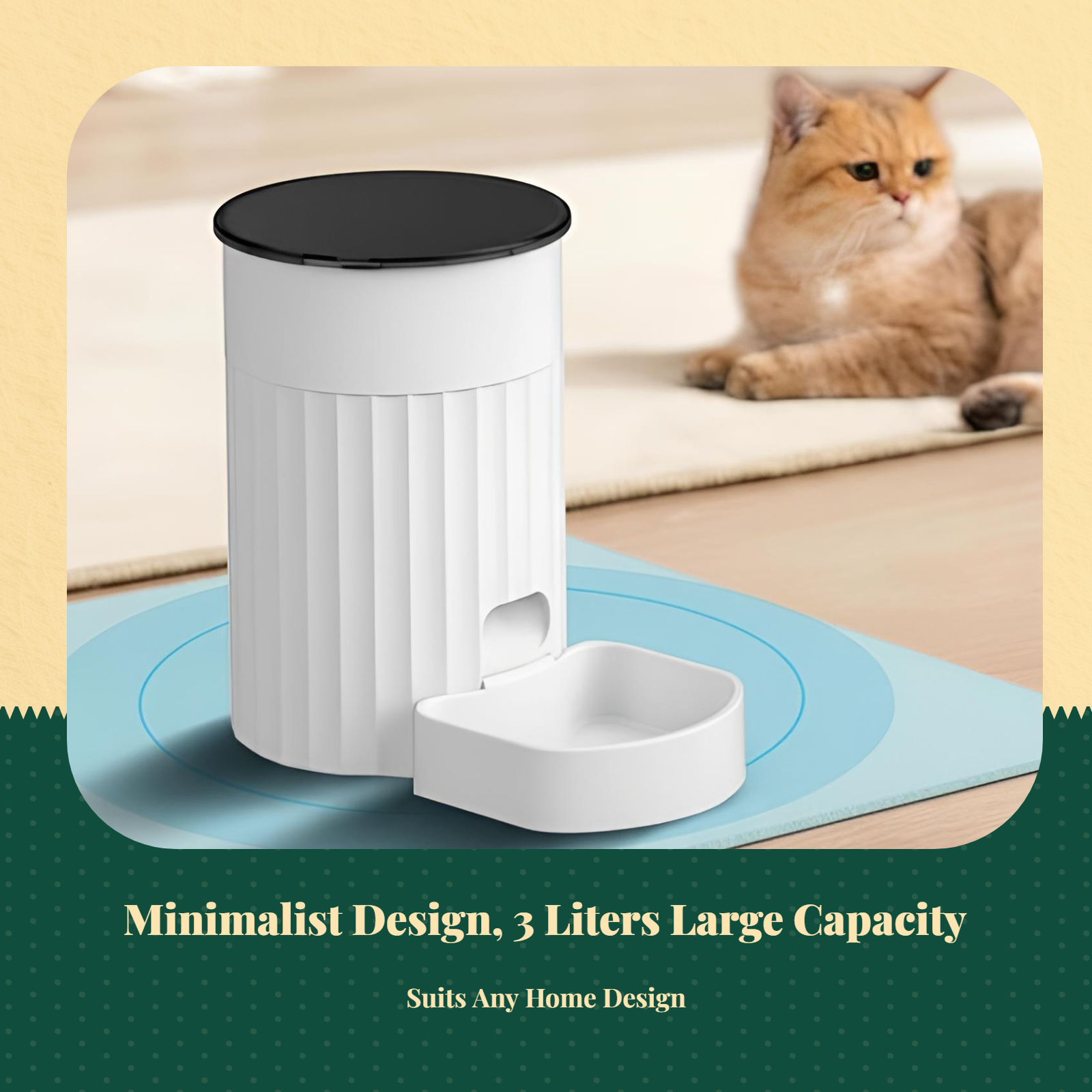 App-controlled timed cat feeder
