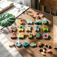 26 Pieces Creature Shape Letters Game Stacking Educational Toy Colorful