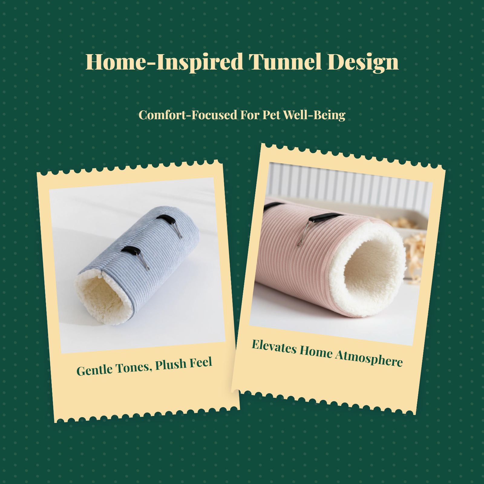 Plush Hanging Bed, Winter Hut, Small Pet Enclosure