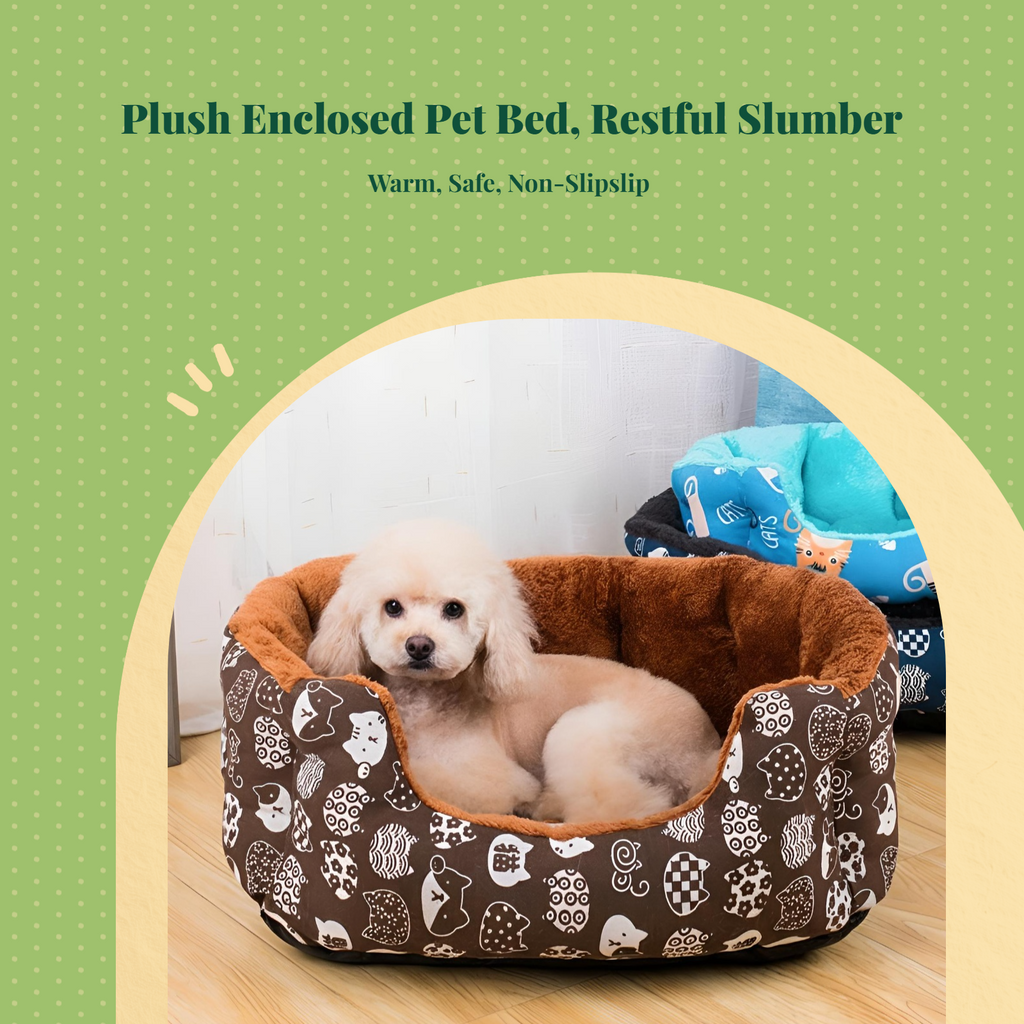 Cartoon Cat Bed Dog Mat Winter Warm Pet Bed PP Multi-Scene Use
