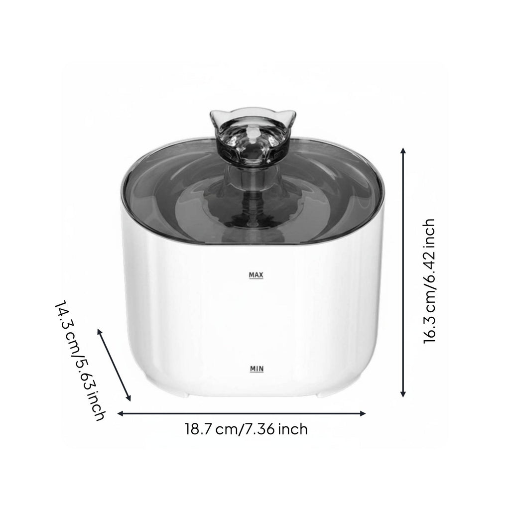 Rechargeable Kitty Fountain Quiet Pet Care Item Easy to Clean for Cats
